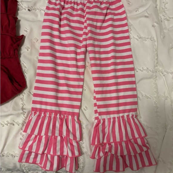 Bundle of 5 ruffled bottom leggings. 4T. Matilda Jane (2) - Picture 10 of 12
